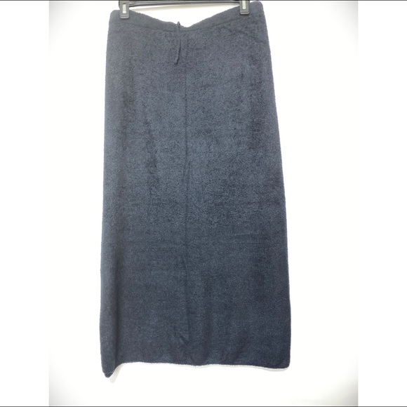 Barefoot Dreams Cozy Chic Lite Long Black Skirt 1X - Picture 2 of 8